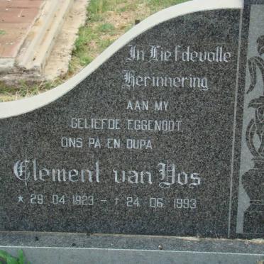 LENS Clement van Vos 1923-1993