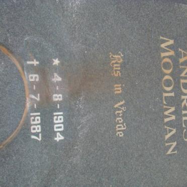 MOOLMAN Andries 1904-1987