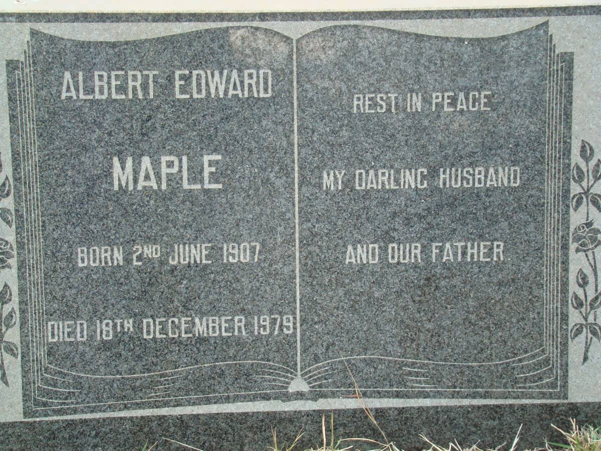 MAPLE Albert Edward 1907-1979