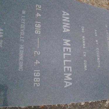 MELLEMA Anna 1916-1982