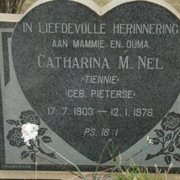 NEL Catharina M. nee PIETERSE 1903-1978