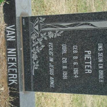 NIEKERK Pieter, van 1964-1981