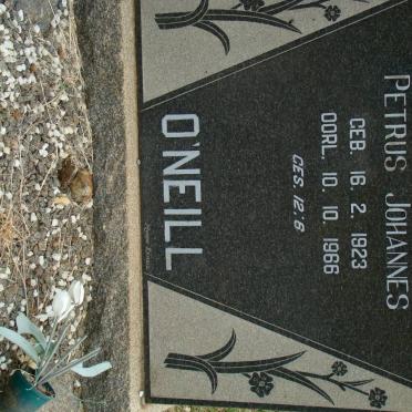 O'NEILL Petrus Johannes 1923-1966