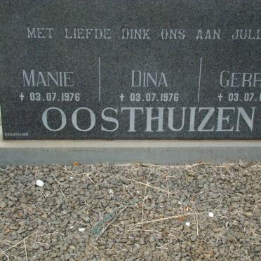 OOSTHUIZEN Manie -1976 :: OOSTHUIZEN Dina -1976 :: OOSTHUIZEN Gerrie -1976