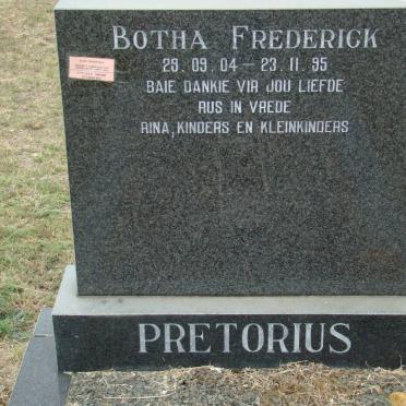 PRETORIUS Botha Frederick 1904-1995