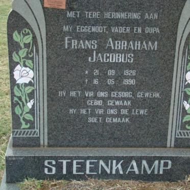 STEENKAMP Frans Abraham Jacobus 1926-1990