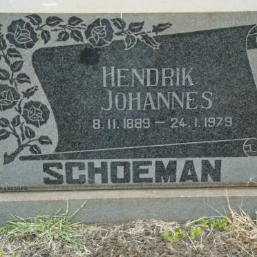 SCHOEMAN Hendrik Johannes 1889-1979