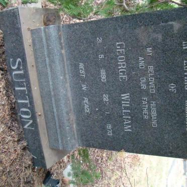 SUTTON George William 1890-1973