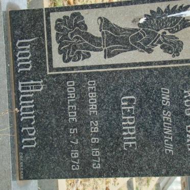 VUUREN Gerrie, van 1973-1973