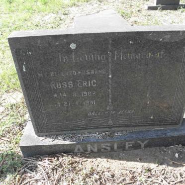 ANSLEY Ross Eric 1902-1981