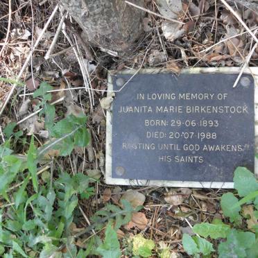 BIRKENSTOCK Juanita Marie 1893-1988