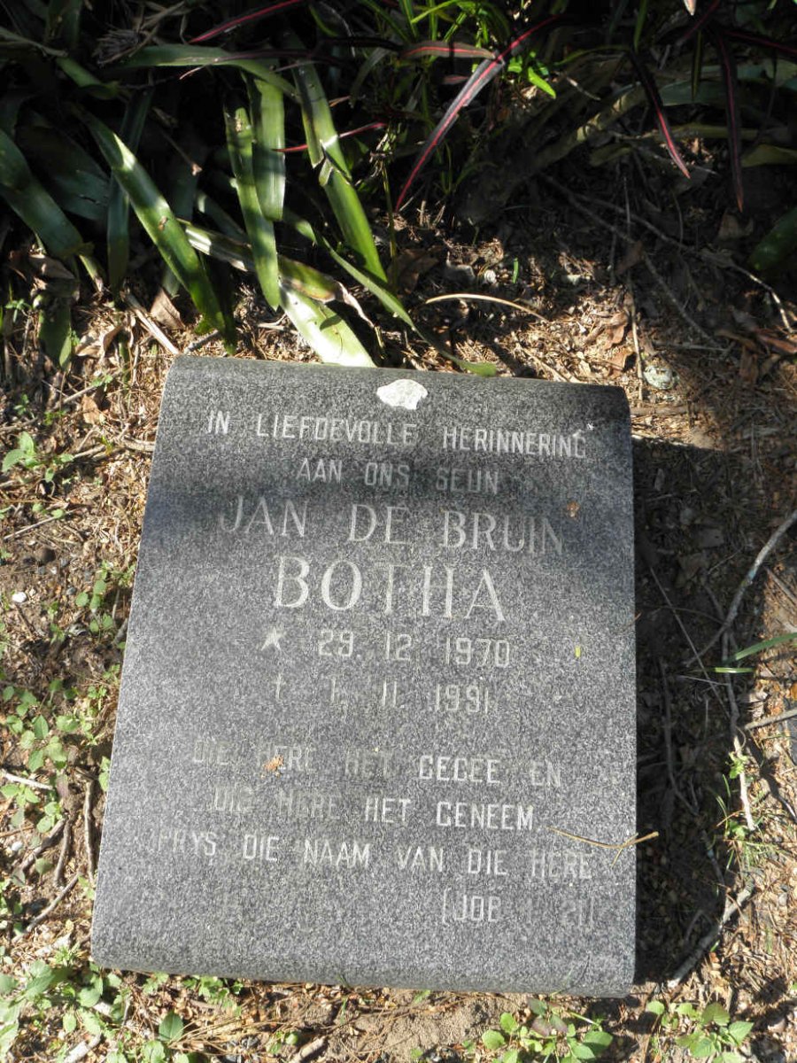 BOTHA Jan de Bruin 1970-1991