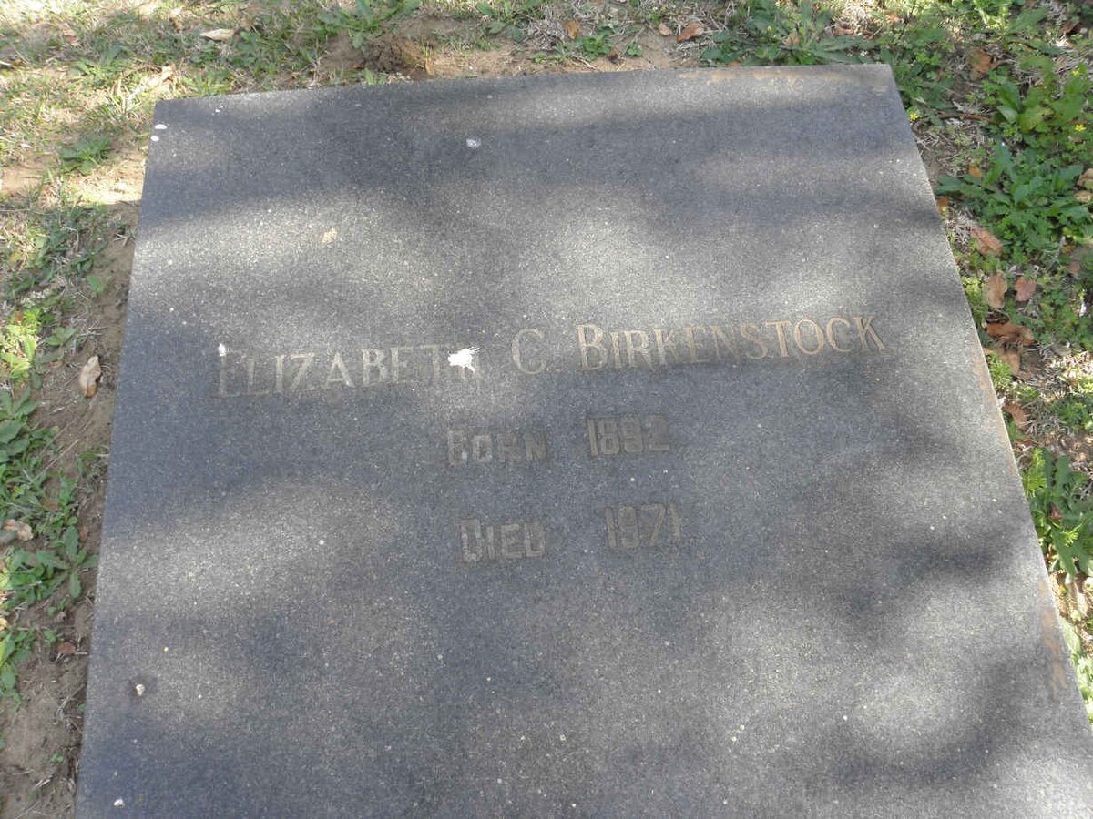 BIRKENSTOCK Elizabeth C. 1892-1971