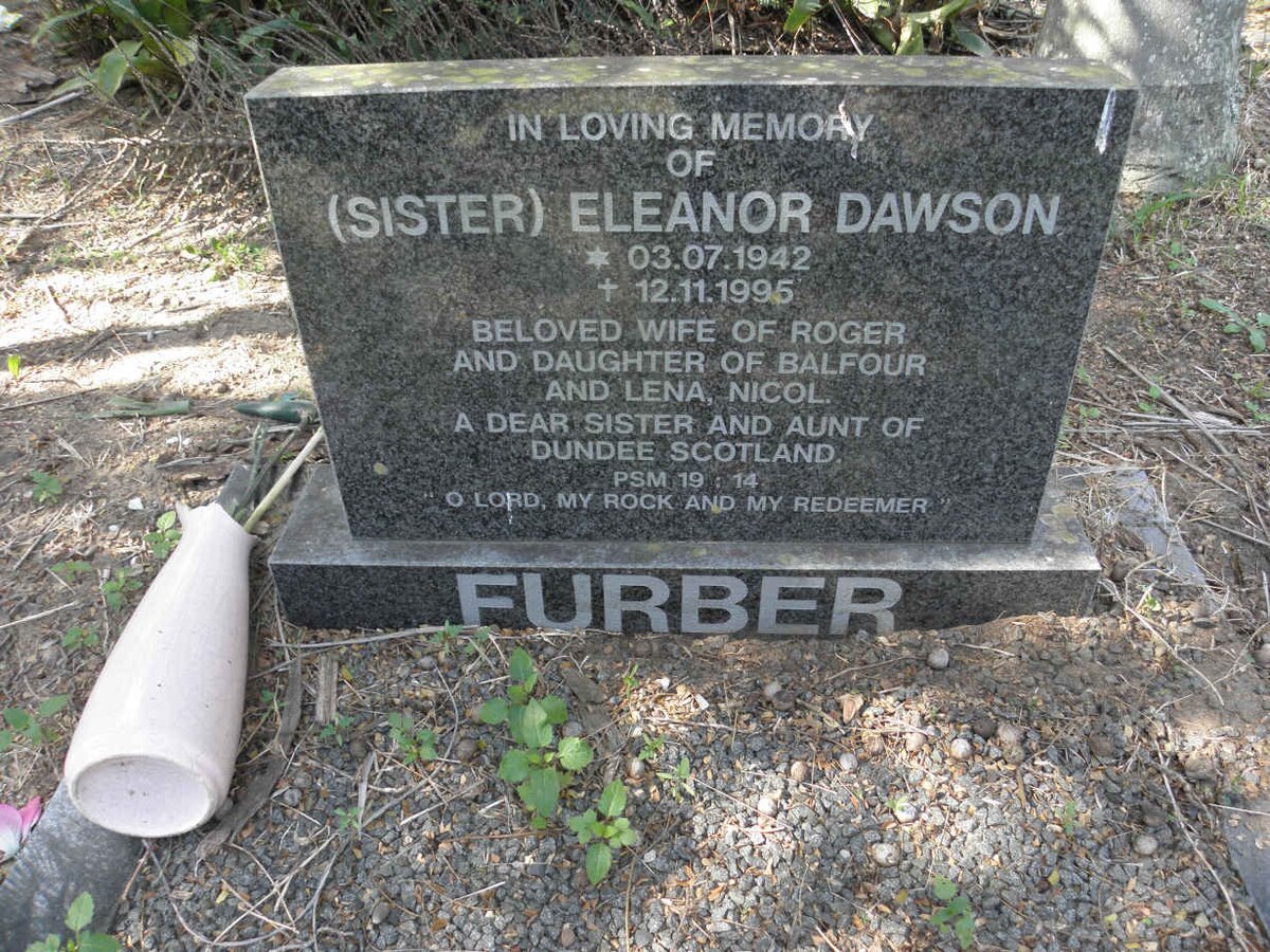 FURBER Eleanor Dawson 1942-1995