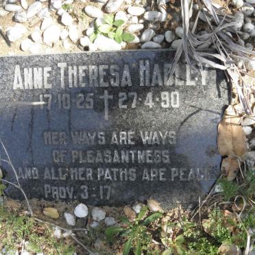 HADLEY Anne Theresa 1925-1990