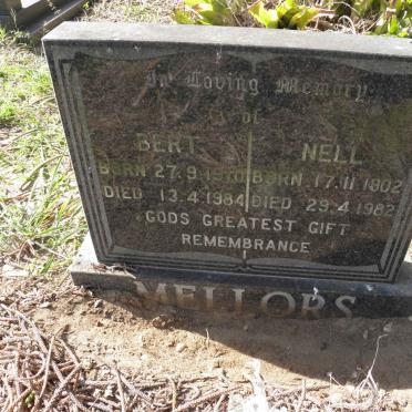 MELLORS Bert 1910-1984 &amp; Nell 1902-1982