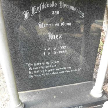 MATTHYSEN Inez 1937-1989