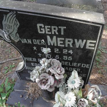 MERWE Gert, van der 1924-1995