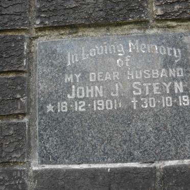 STEYN John J. 1901-1980