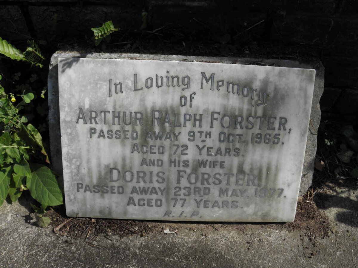 FORSTER Arthur Ralph-1965 &amp; Doris -1977