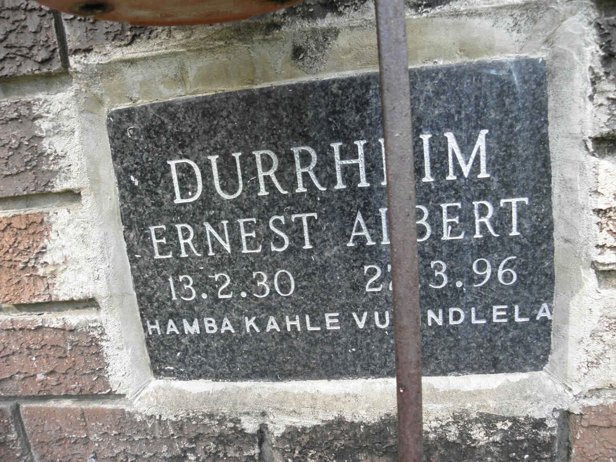 DURRHEIM Ernest Albert ??30-??96