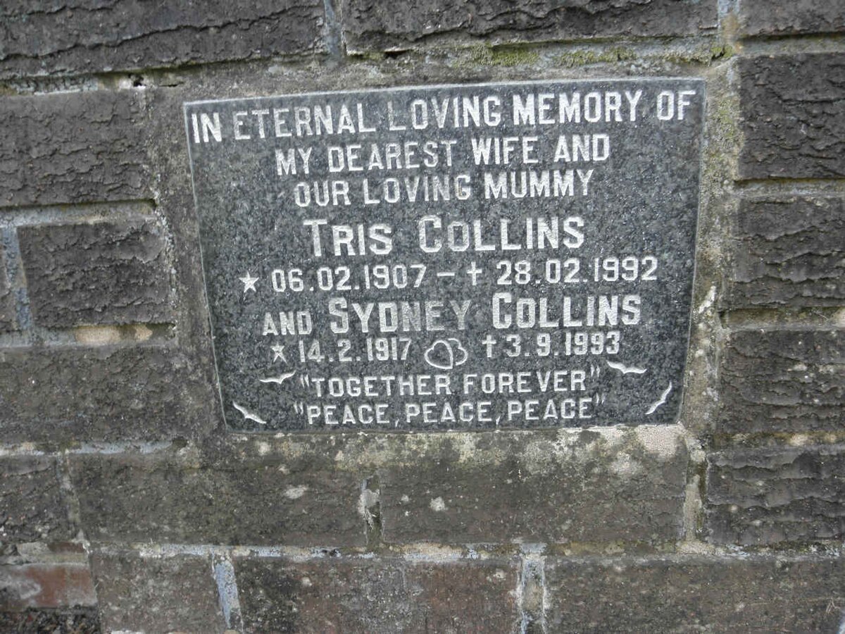 COLLINS Sydney 1917-1993 &amp; Tris 1907-1992