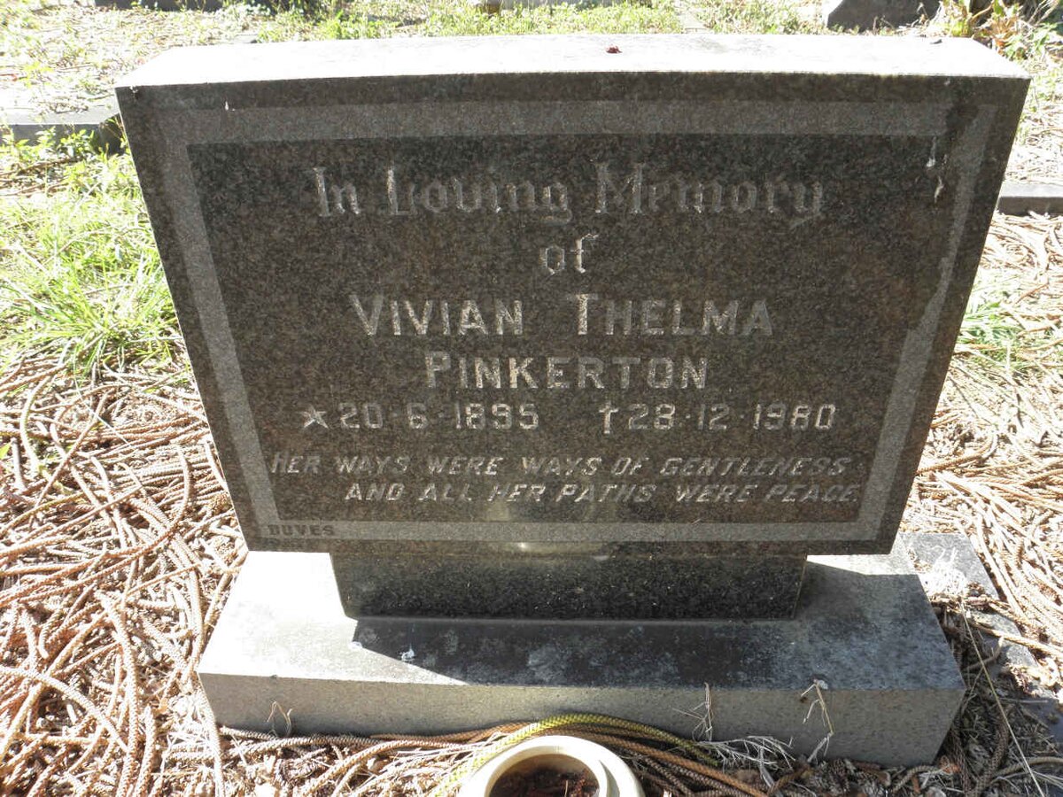 PINKERTON Vivian Thelma 1895-1980