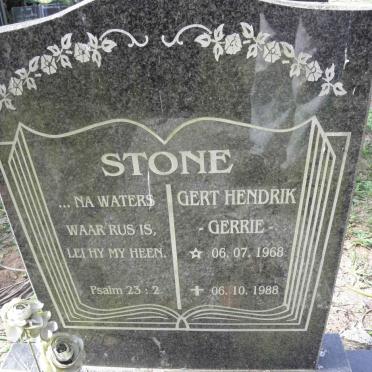 STONE Gert Hendrik 1968-1988