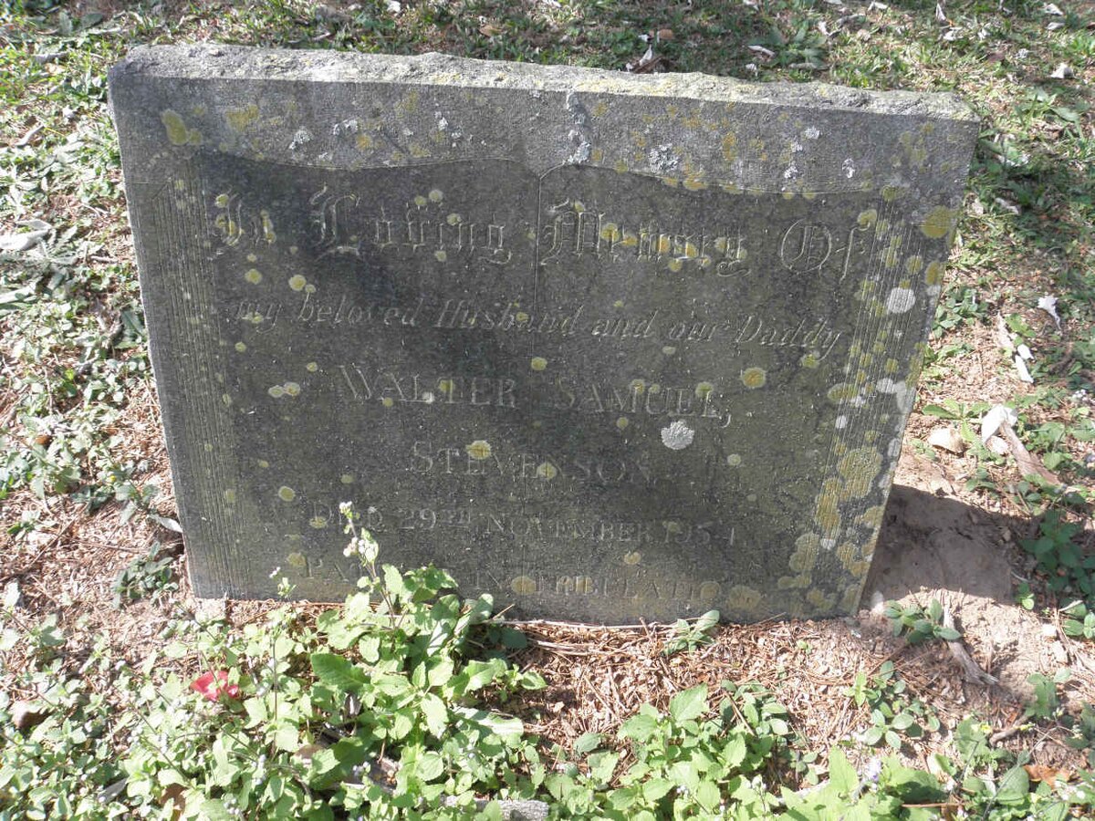 STEVENSON Walter Samuel -1954