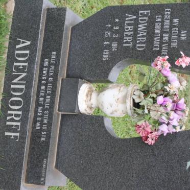 ADENDORFF Edward Albert 1914-1996