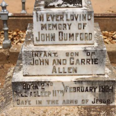 ALLEN John Dumford 1924-1924