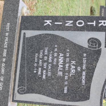 BARTONIK Karl 1945-1998 &amp; Annalie 1950-