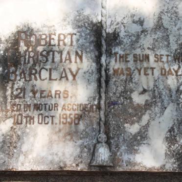 BARCLAY Robert Christian -1958