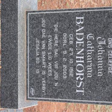 BADENHORST Johanna Catharina 1912-2003