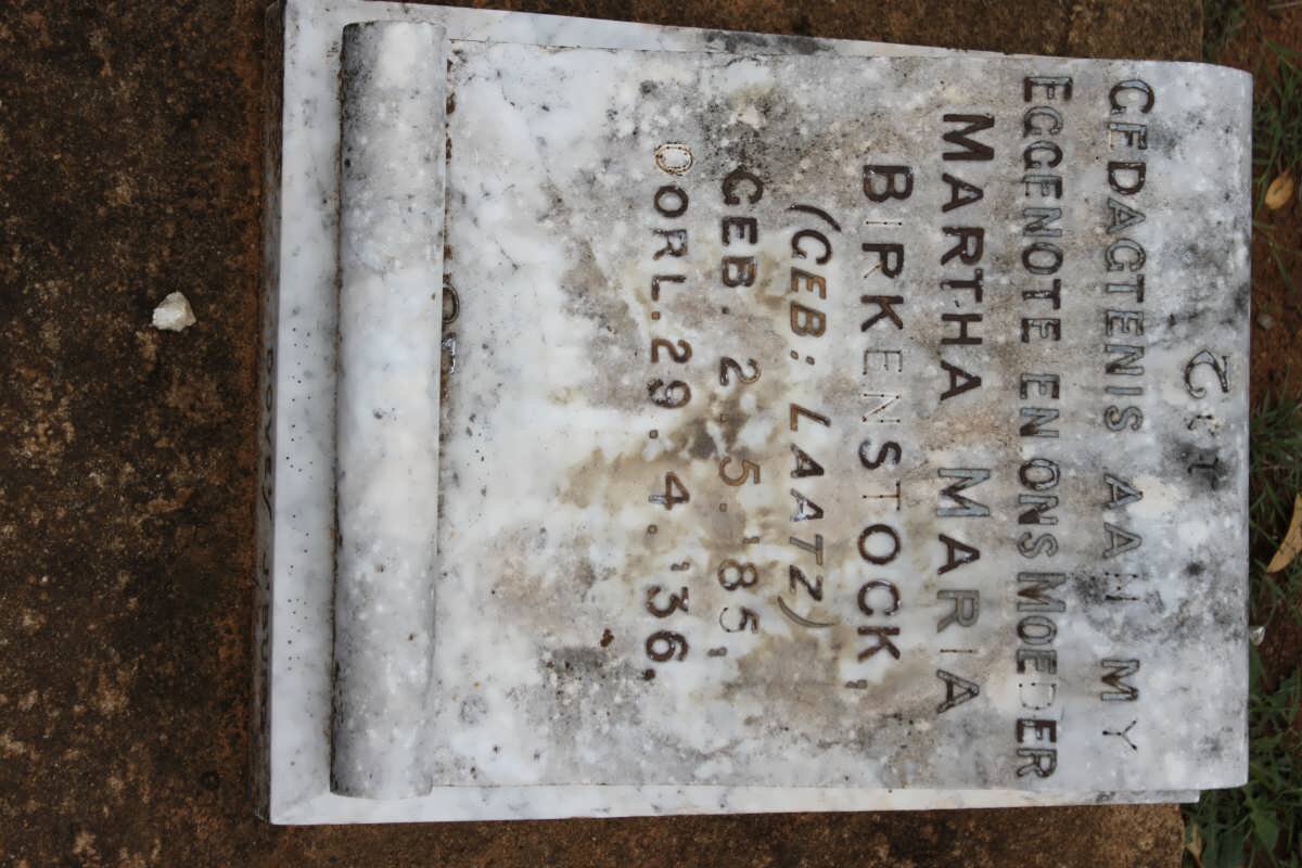 BIRKENSTOCK Martha Maria nee LAATZ 1885-1936