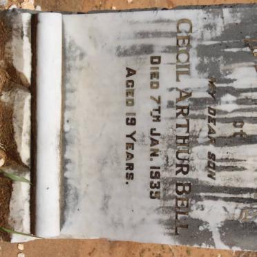 BELL Cecil Arthur -1935