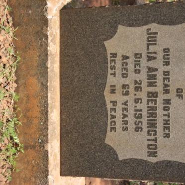 BERRINGTON Julia Ann -1956