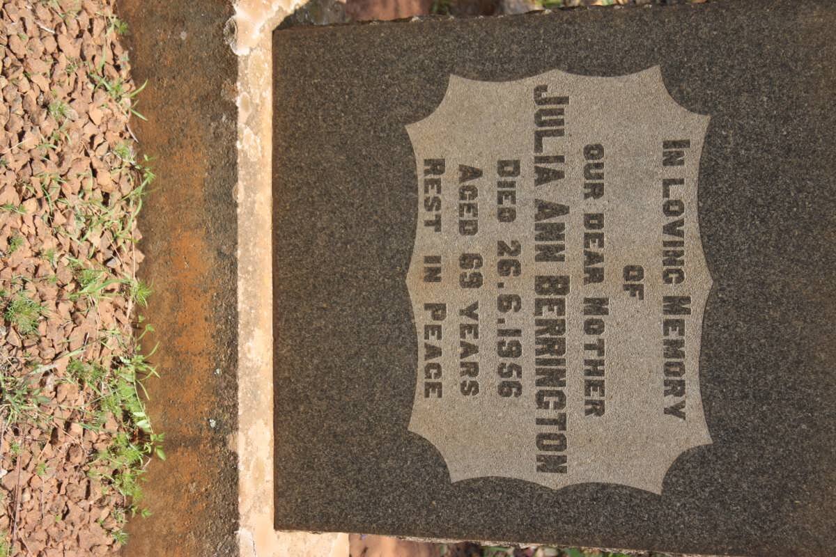 BERRINGTON Julia Ann -1956