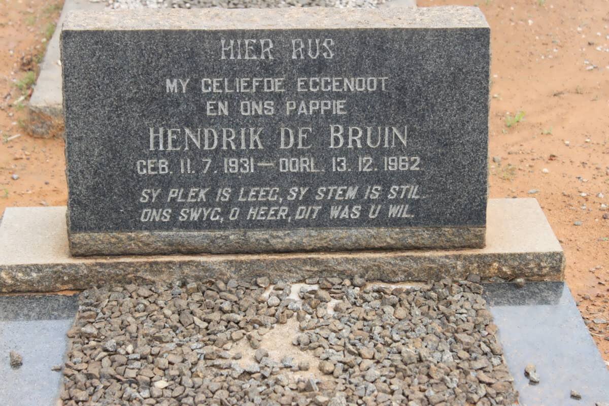 BRUIN Hendrik, de 1931-1962