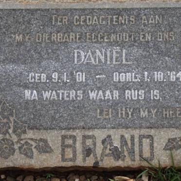 BRAND Daniël 1901-1964