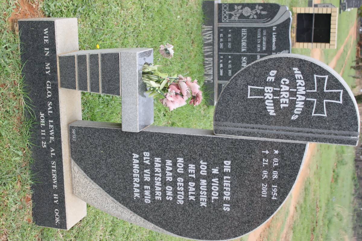 BRUIN Hermanus Carel, de 1954-2001