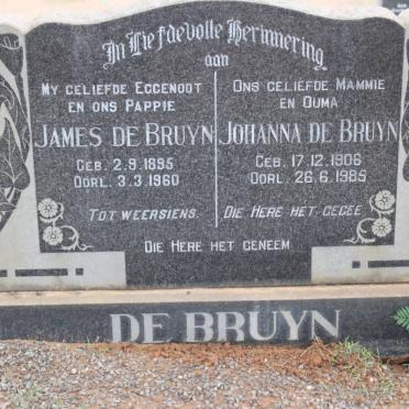 BRUYN James, de 1895-1960 &amp; Johanna 1906-1985