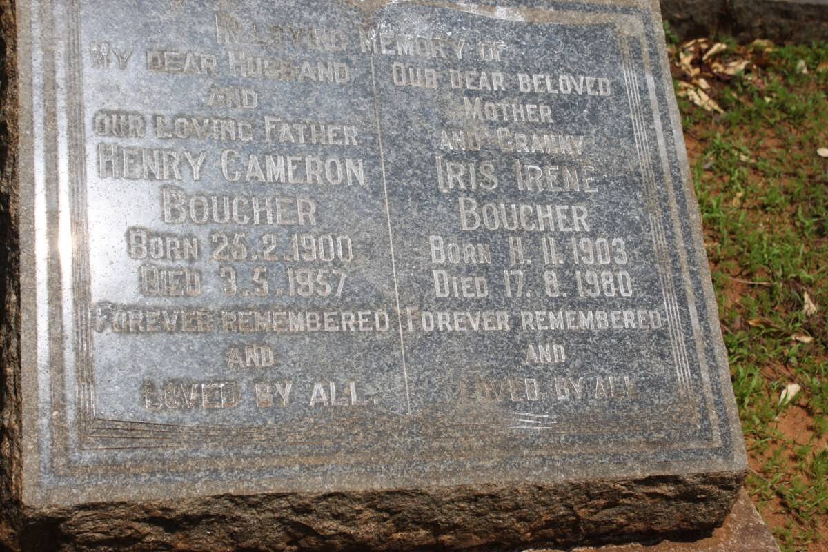 BOUCHER Henry Cameron 1900-1957 &amp; Iris Irene 1903-1980