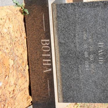 BOTHA David 1905-1994