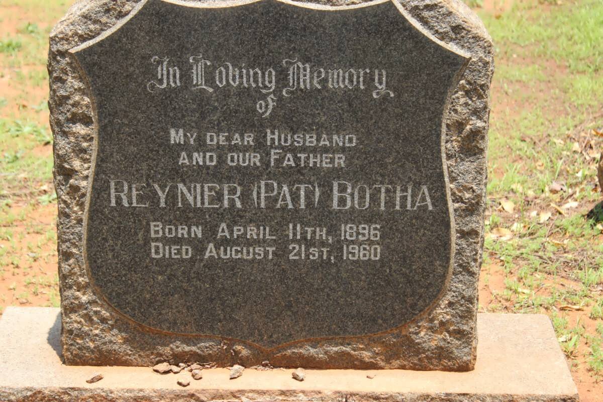 BOTHA Reynier 1896-1960
