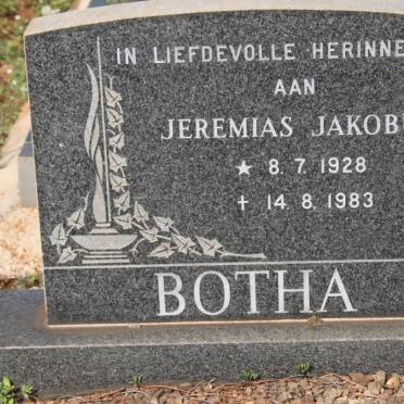 BOTHA Jeremias Jakobus 1928-1983
