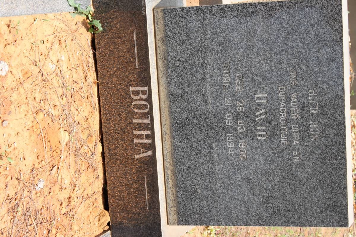 BOTHA David 1905-1994