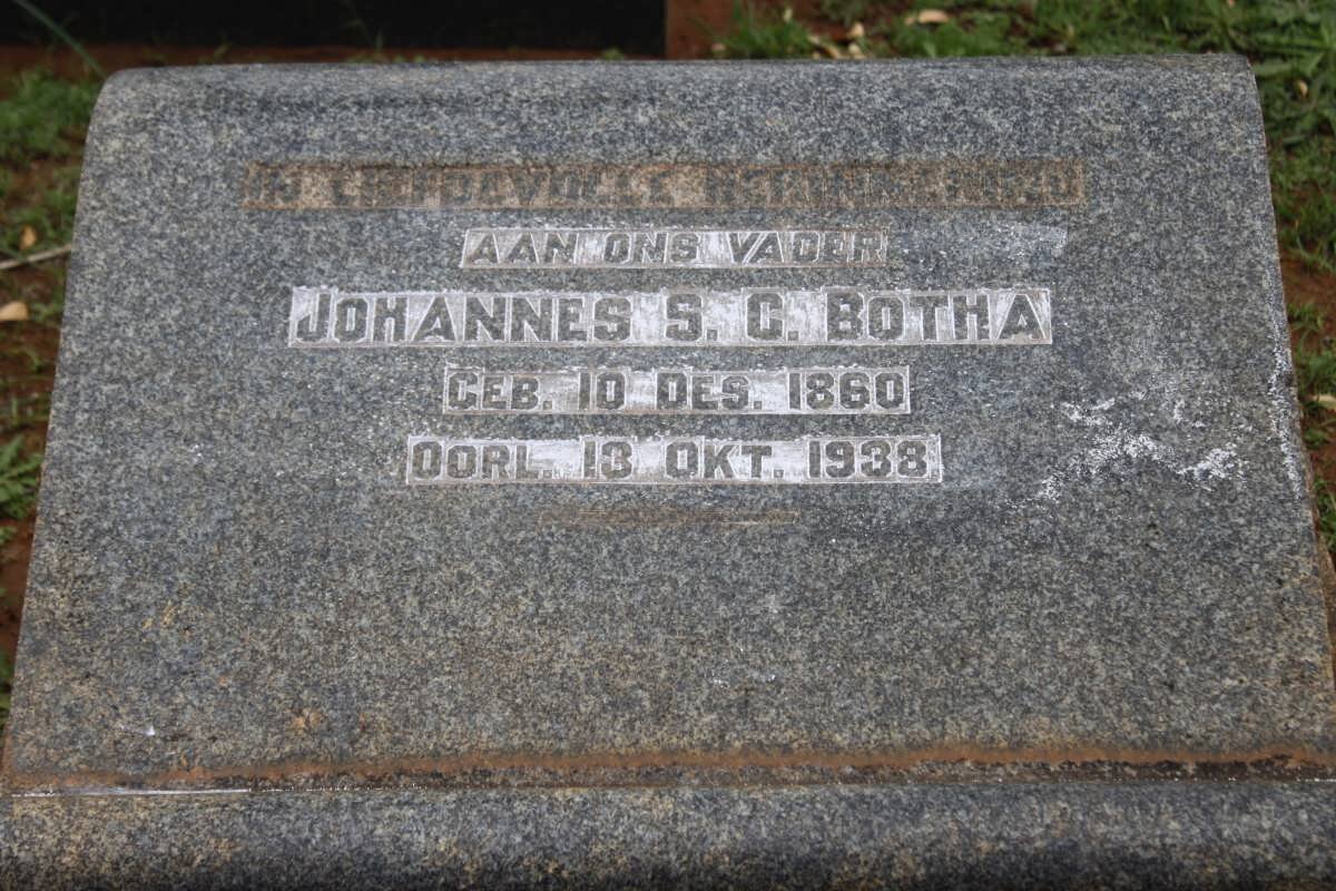 BOTHA Johannes S.C. 1860-1938