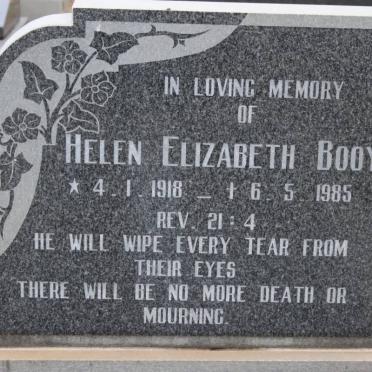 BOOY Helen Elizabeth 1918-1985