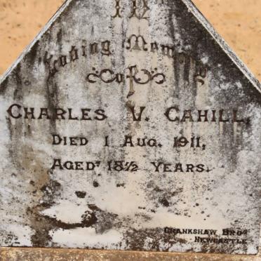 CAHILL Charles V. -1911